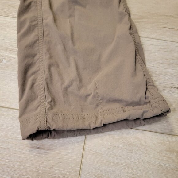 LL Bean Pants Womens Brown 12P Nylon Spandex Blend Outdoor Hiking Camping Active - Picture 2 of 4